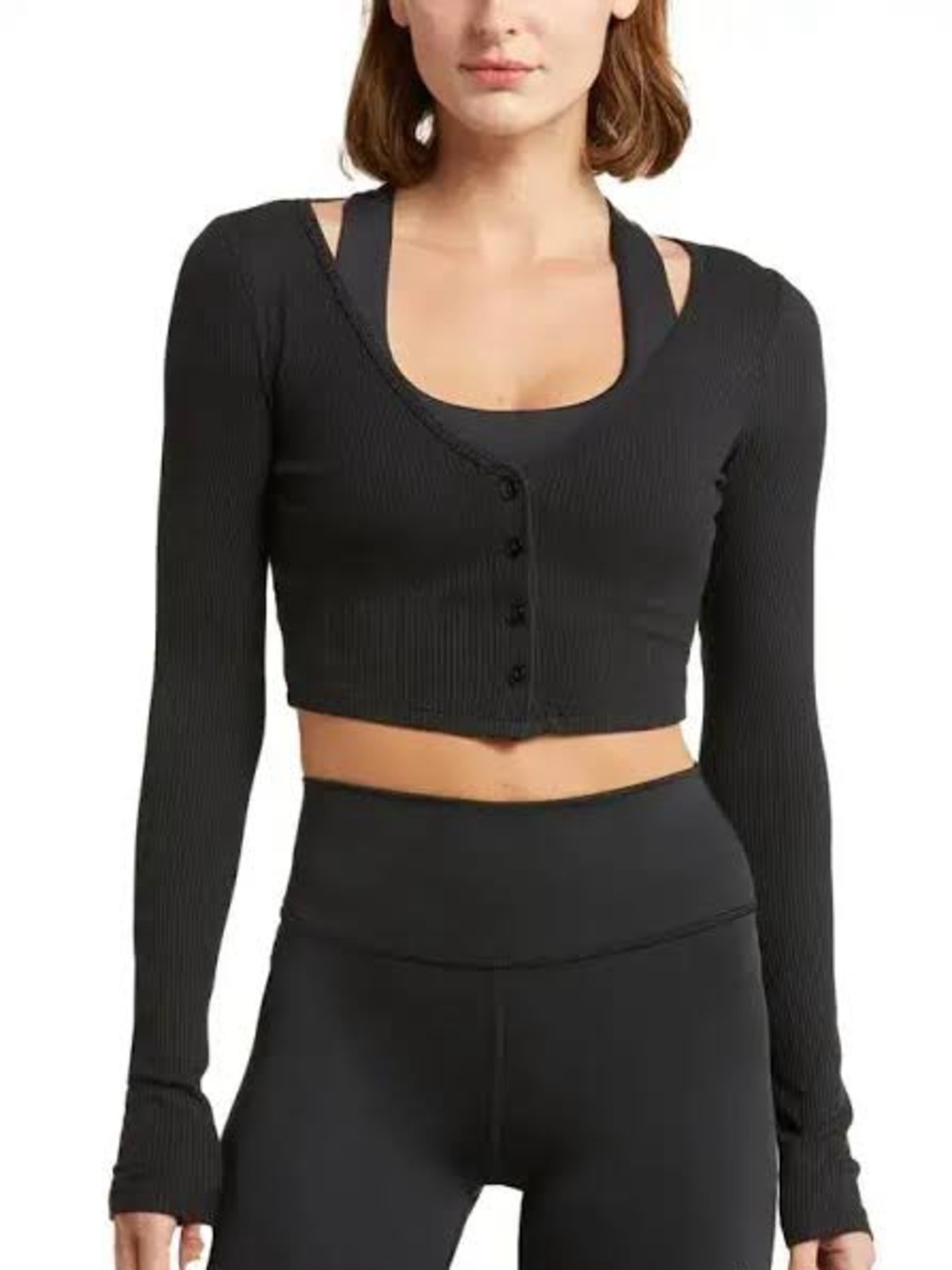 Alo Ribbed Whisper Cardigan